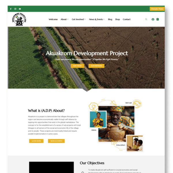 Website Landing Page